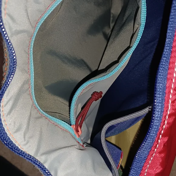 Cotopaxi Red/Teal/Grey Convertible Bag - Picture 6 of 10